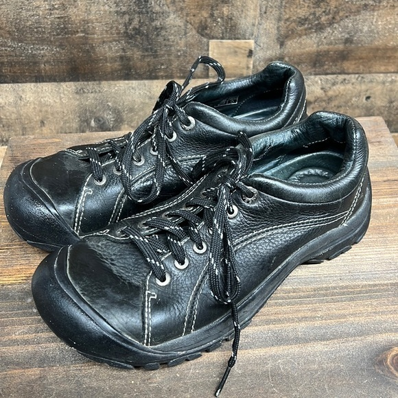 Keen Shoes - Keen‎ Presidio Anti-Slip Oil-Resistant Lace Up Shoes Women's 8.5 Black Leather